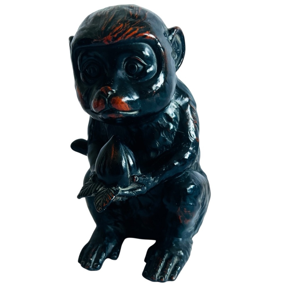 FITZ & FLOYD Ceramique Vernissage Ceramic Monkey Figurine